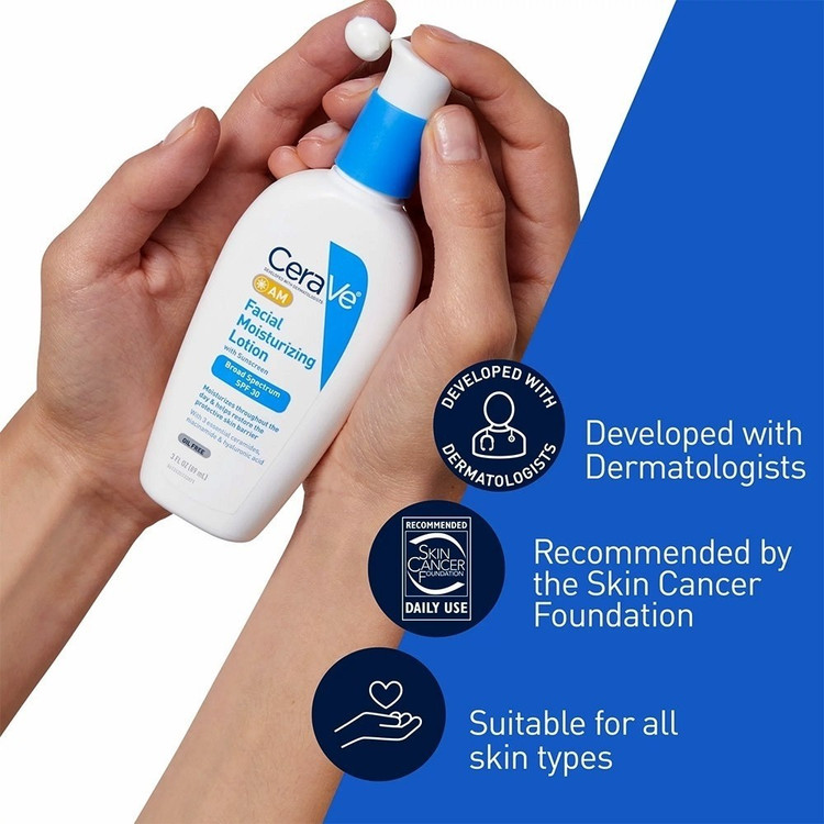 لوسیون ضد آفتاب و مرطوب کننده سراوی SPF 30