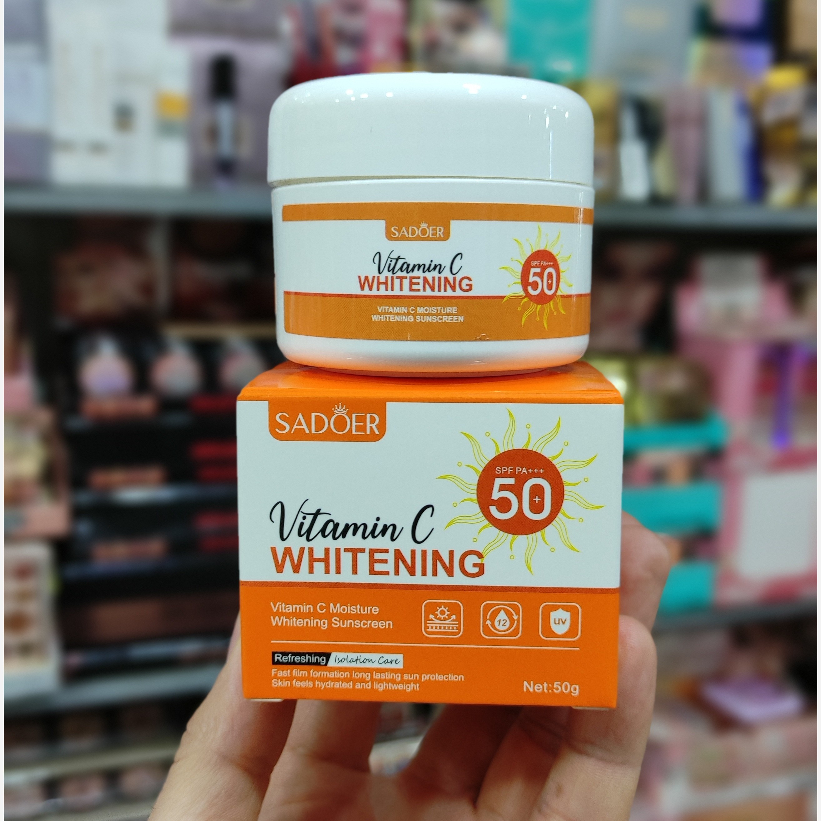 ضد آفتاب سفید کننده ویتامین سی سادور SPF 50