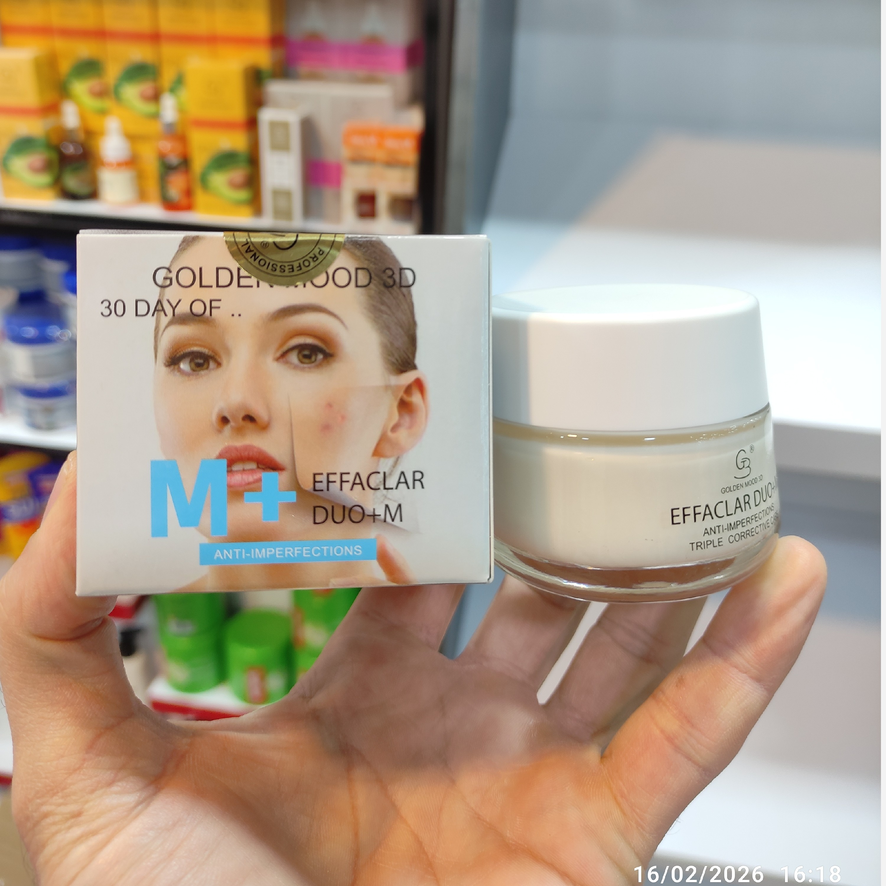 کرم ضد جوش و لک و جای جوش گلدن مود فرانسه مدل EFFACLAR  DUO+M