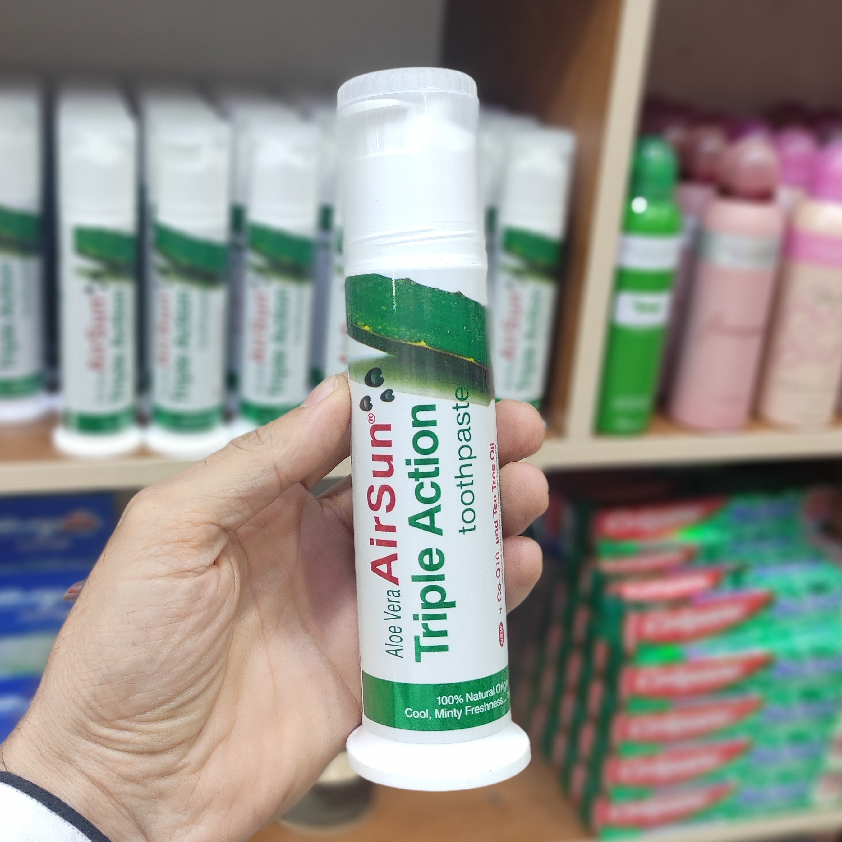 خمیر دندان گیاهی ایرسان حاوی آلوئه ورا و چای سبز