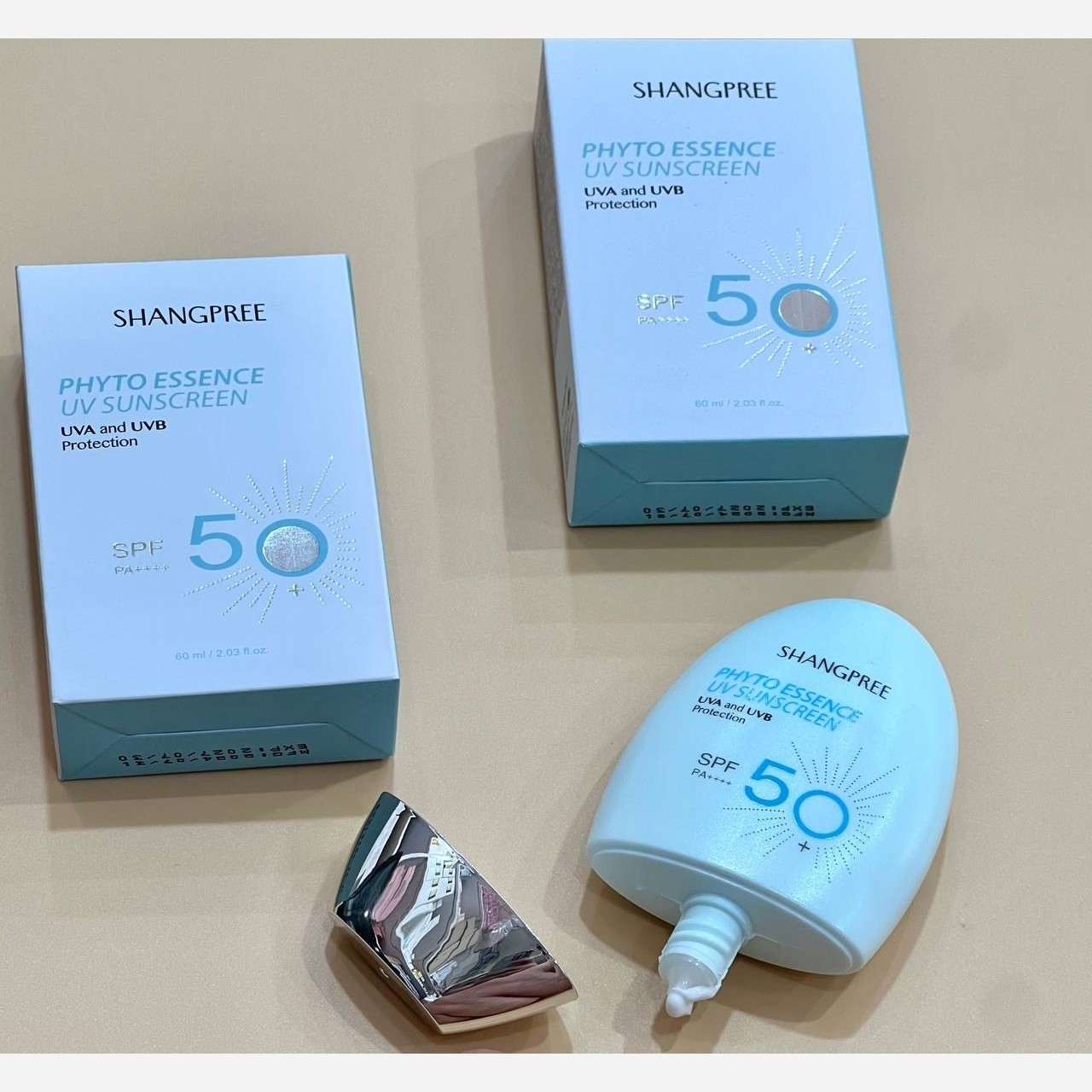 ضد آفتاب بی رنگ شانگپری 50 SPF ضد پیری اورجینال کره