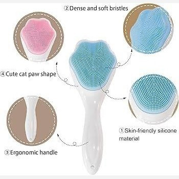 فیس براش سلیکونی مدل پنجه گربه شستشوی صورت