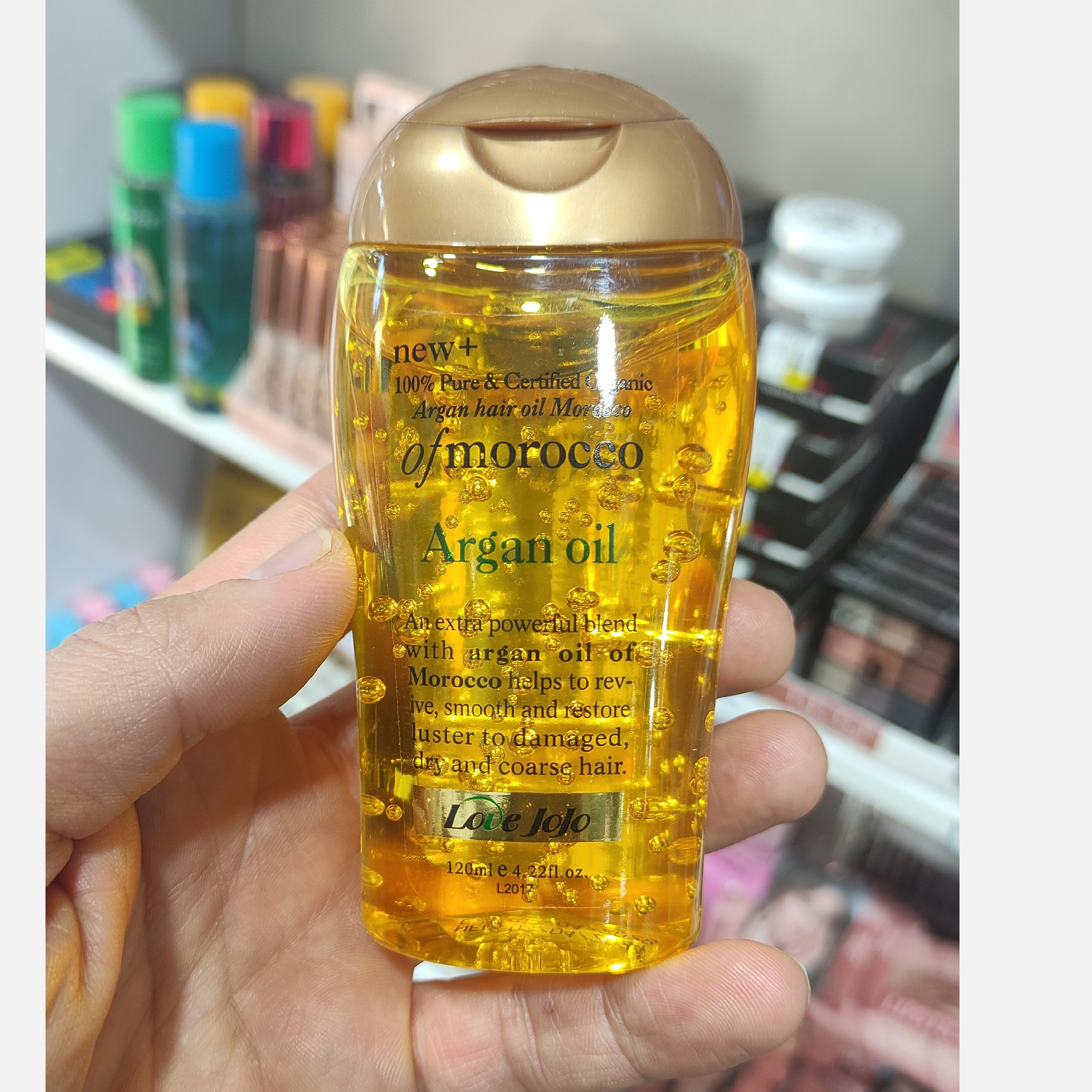روغن مو لاو جوجو مدل آرگان مراکشی اصل حجم 120 میل