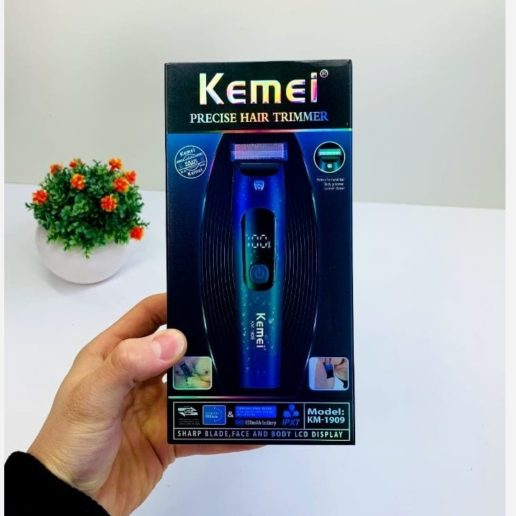 ژیلت برقی و بادی گروم کیمی مدل KM-1909