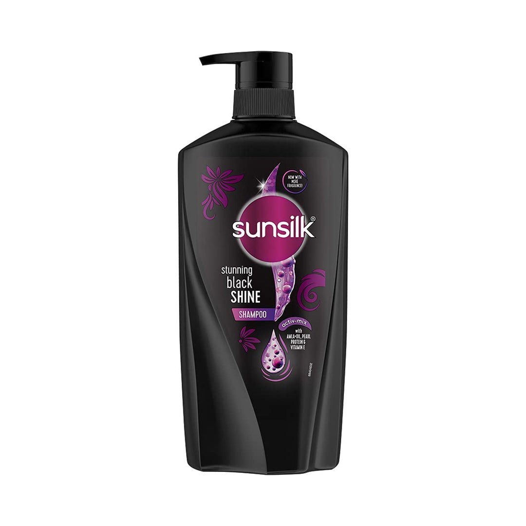 شامپو سر پمپی سان سیلک مدل black shine تایلندی اصل