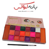 پالت رژلب 20 رنگ گریمی رومانتیک فلور پیگمنت بالا مقاوم در برابر آب و حرارت