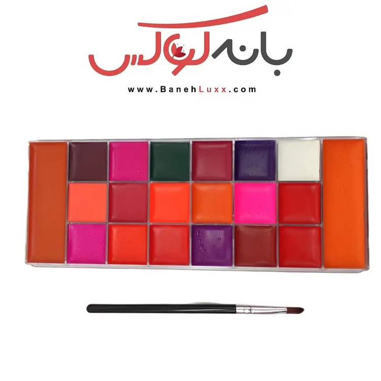 پالت رژلب 20 رنگ گریمی رومانتیک فلور پیگمنت بالا مقاوم در برابر آب و حرارت