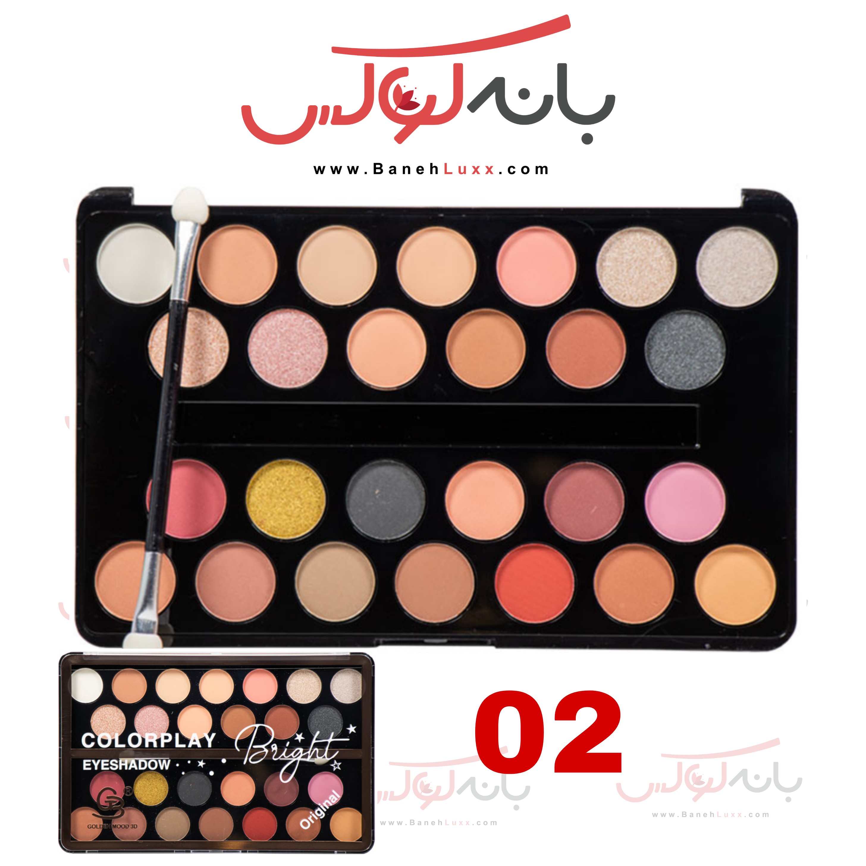 پالت سایه 26 رنگ گلدن مود فرانسه