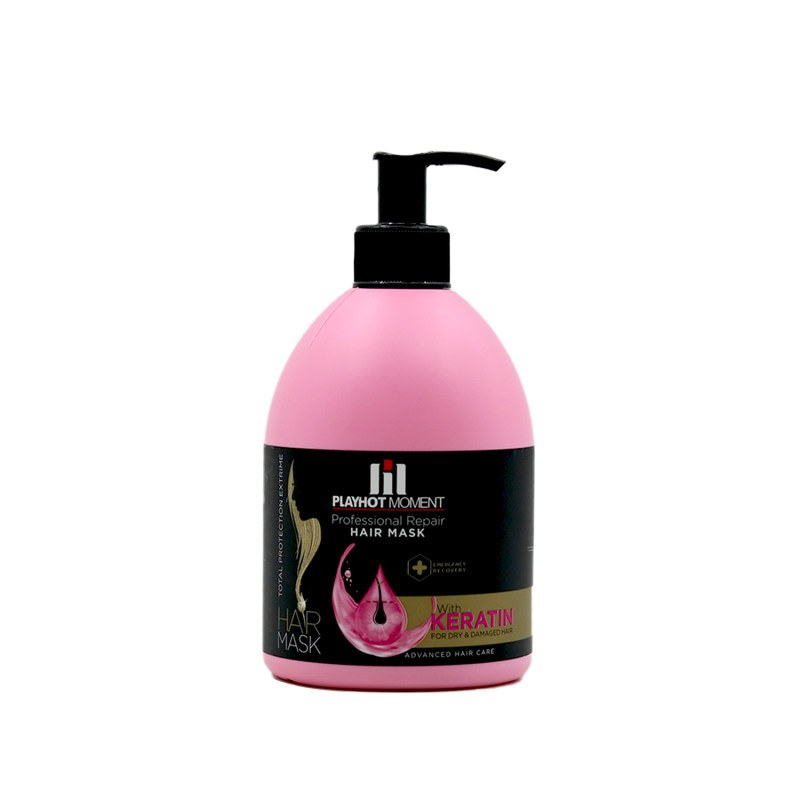 ماسک مو با آبکشی پلی هات مومنت مدل KERATIN