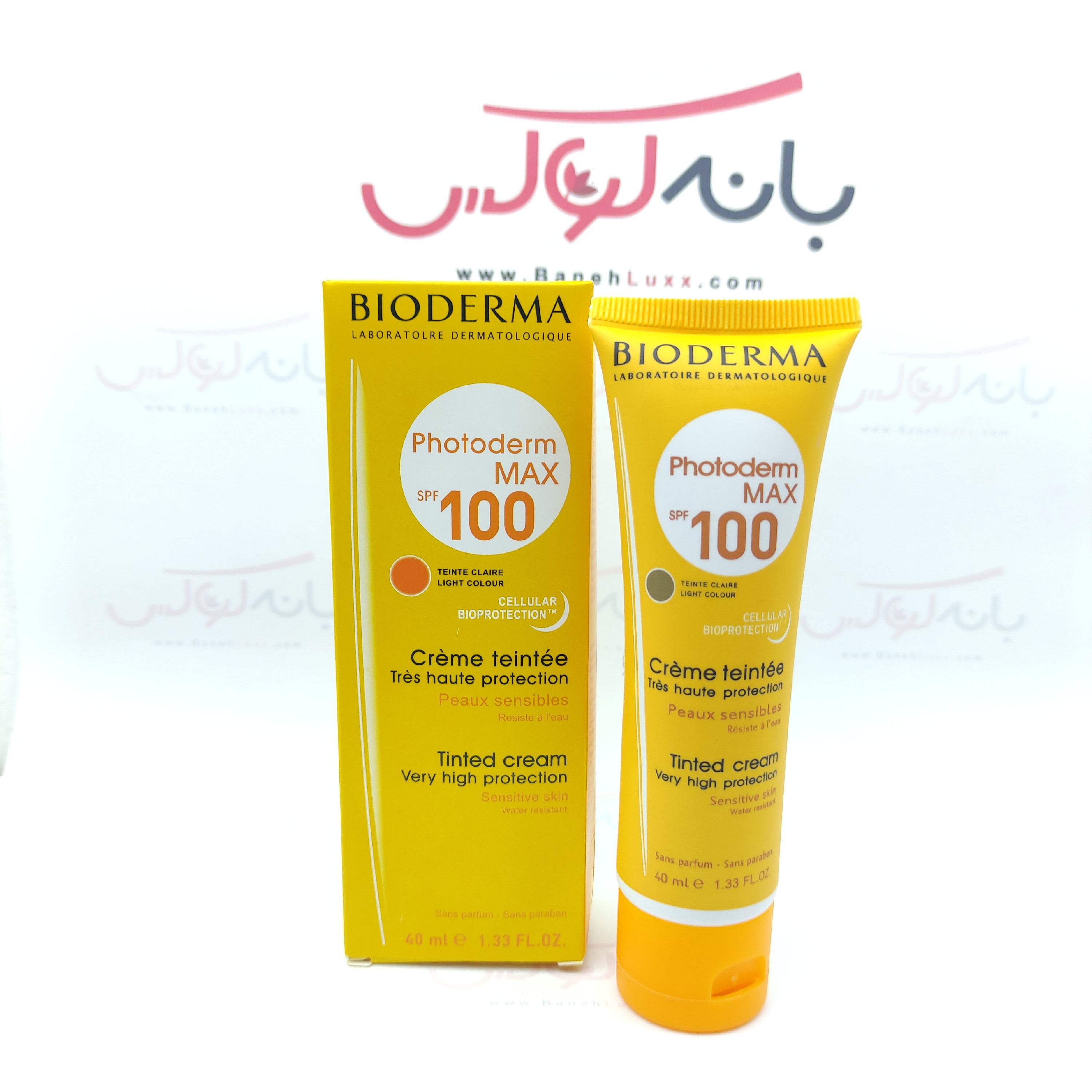 ضد آفتاب کرم پودری بیودرما  SPF 100 فاقد چربی