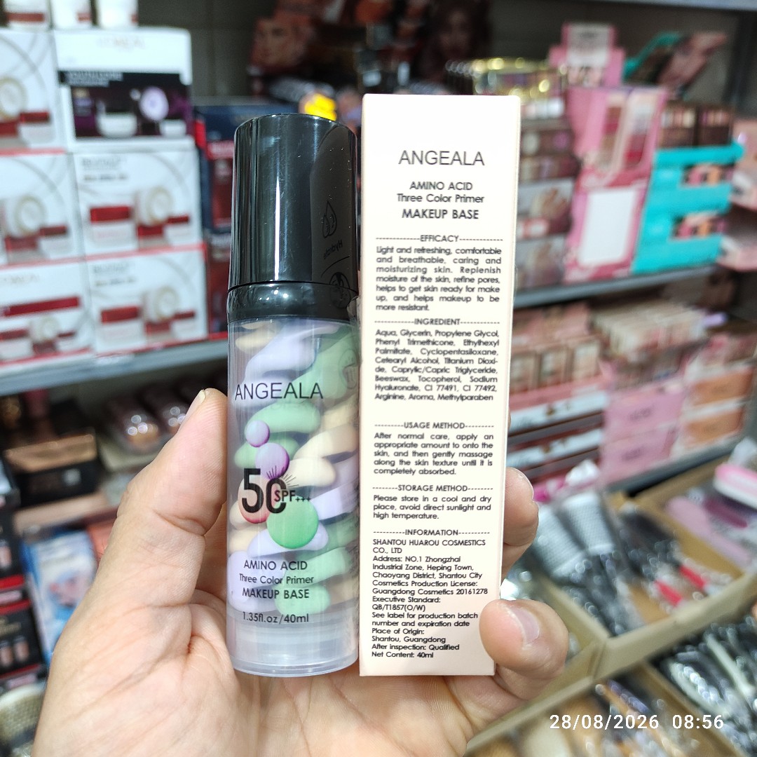 پرایمر رنگی آنجلا حاوی آمینو اسید با SPF 50