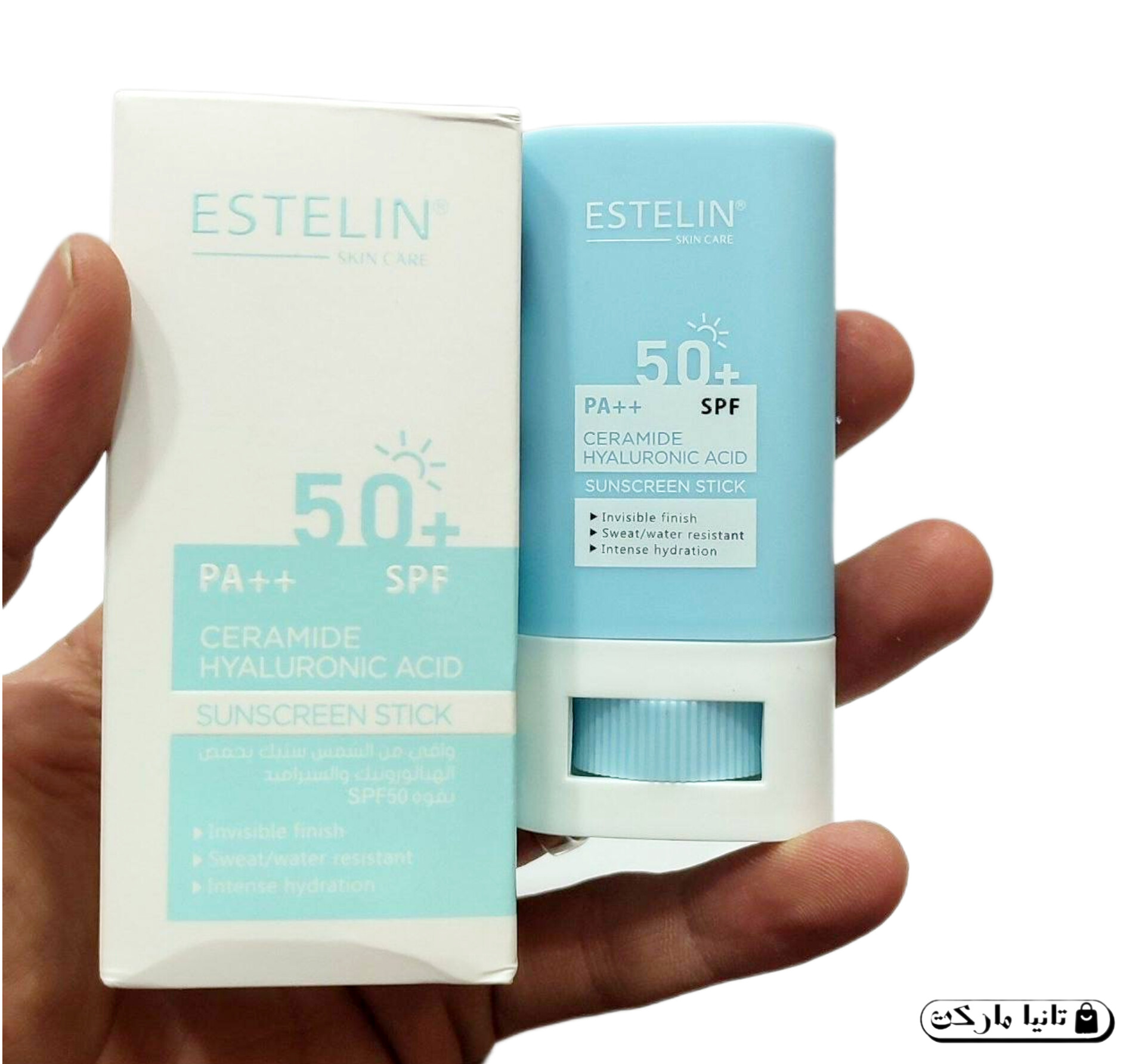 ضد آفتاب استیکی استلین SPF 50 حاوی هیالورونیک اسید و سرامید 20 میلیلیتر