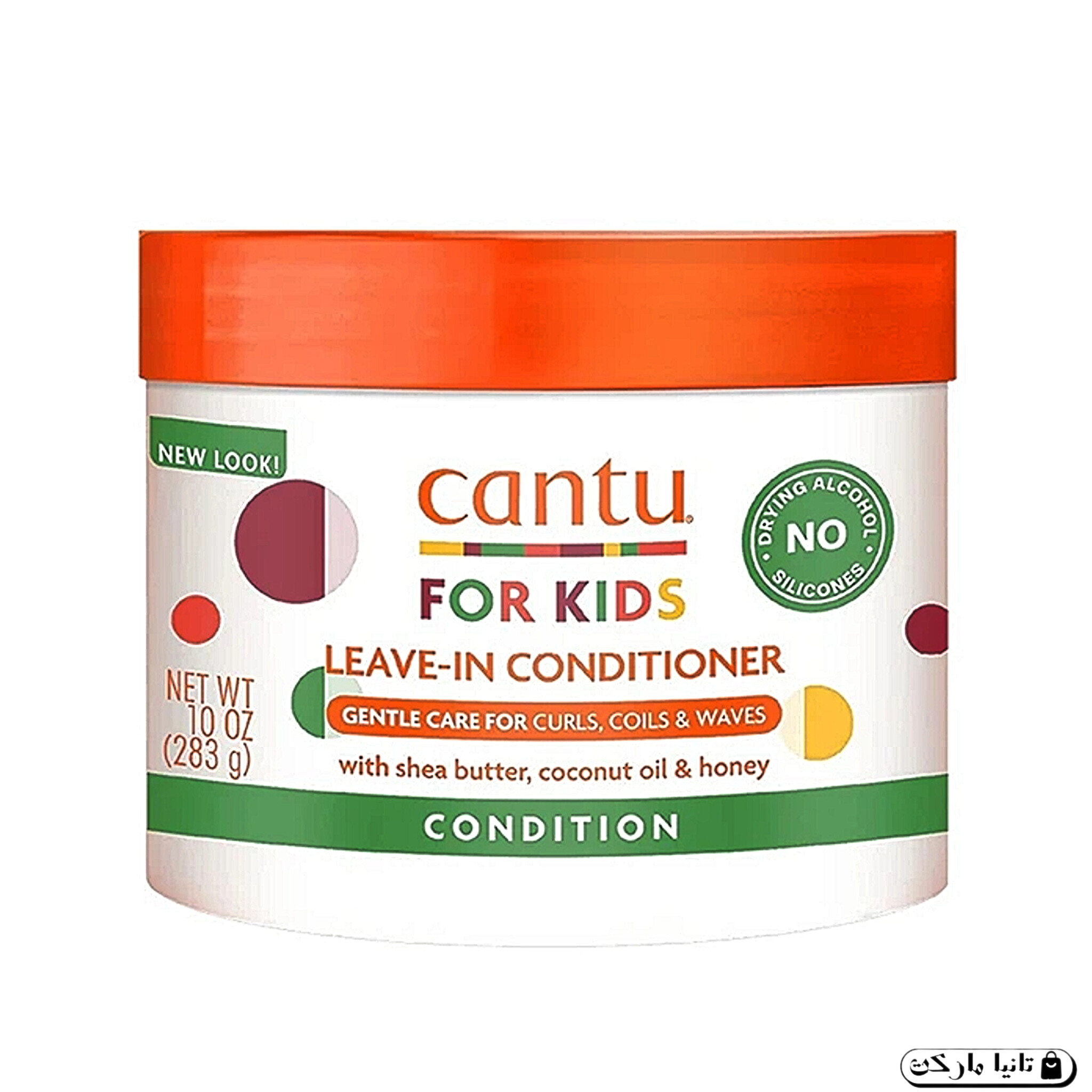 ژل مو کودک حالت دهنده مو های فر کنتو Cantu عصاره شی باتر , عسل و نارگیل حجم 283 میل