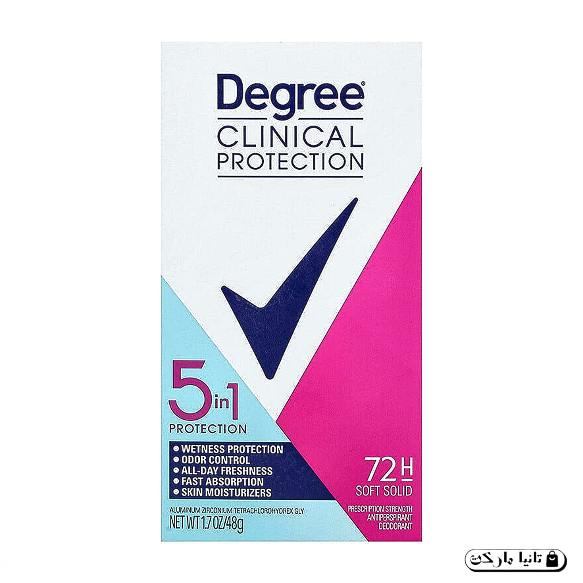 مام کلینیکال دیگری بدون آلومینیوم 48 گرم 5 در 1 degree protection