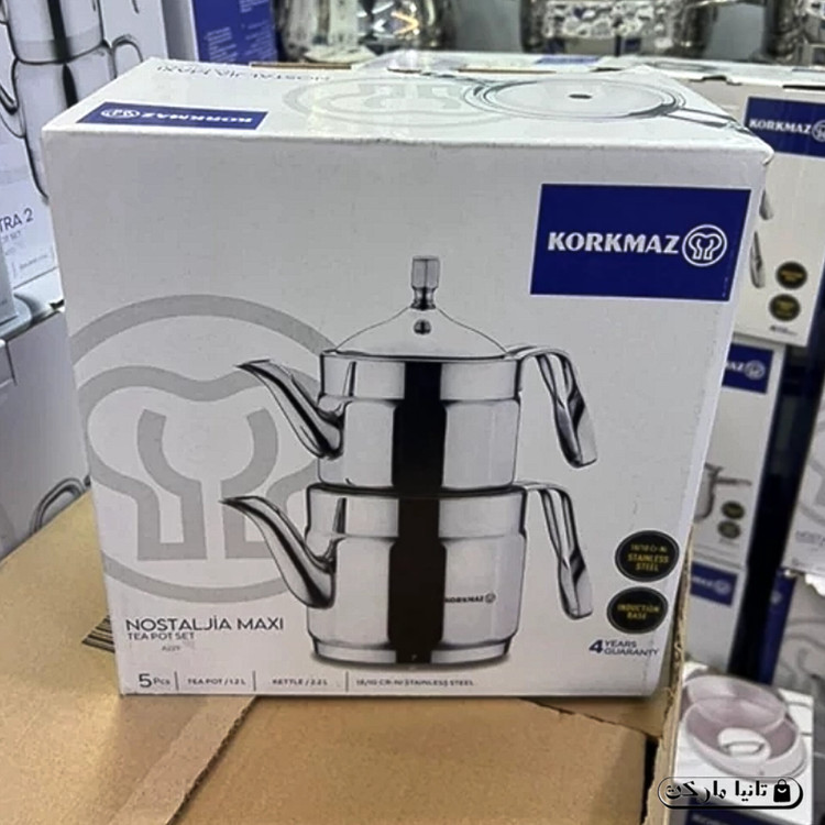 ست کتری و قوری ماکسی کورکماز نوستالجیا 2.2 لیتری مدل A229 اصلی