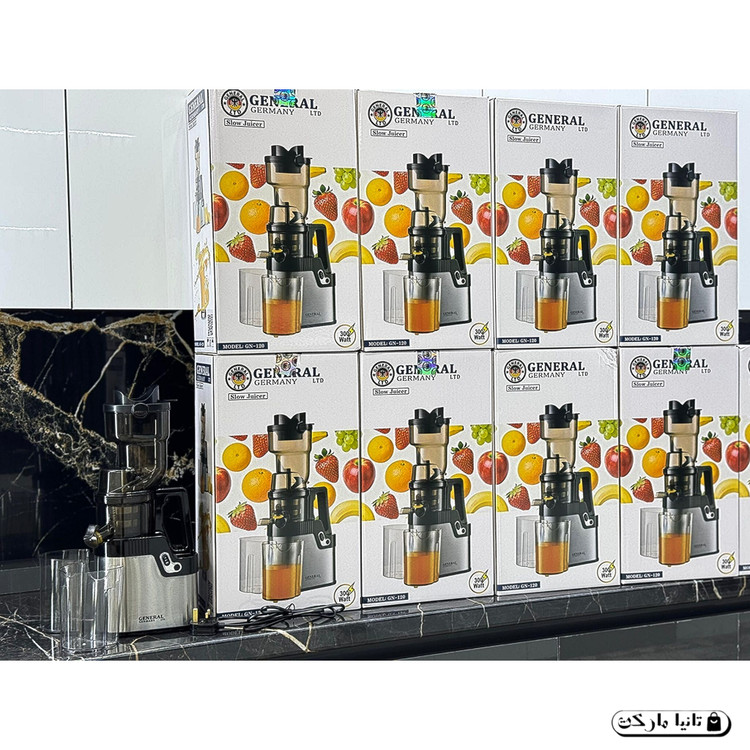 آبمیوهگیری آهسته جن آلمان مدل GN-120 با توان 300 وات