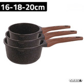 ست 3 تکه قابلمه شیر طرح گرانیت برند پرلا مدل ZMP-8148\S20