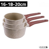 ست 3 تکه قابلمه شیر طرح گرانیت برند پرلا مدل ZMP-8148\S20