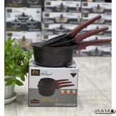 ست 3 تکه قابلمه شیر طرح گرانیت برند پرلا مدل ZMP-8148\S20