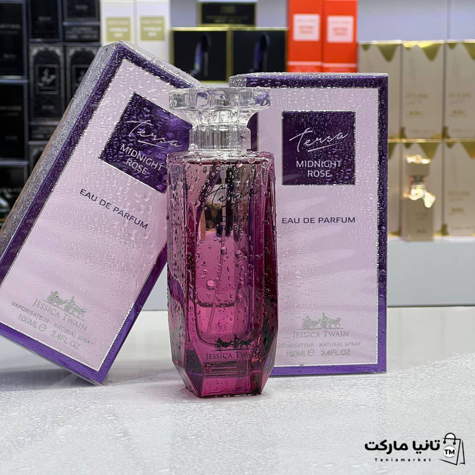 عطر ادوپرفیوم زنانه جسیکا تواین مدل میدنایت رز 100 میل