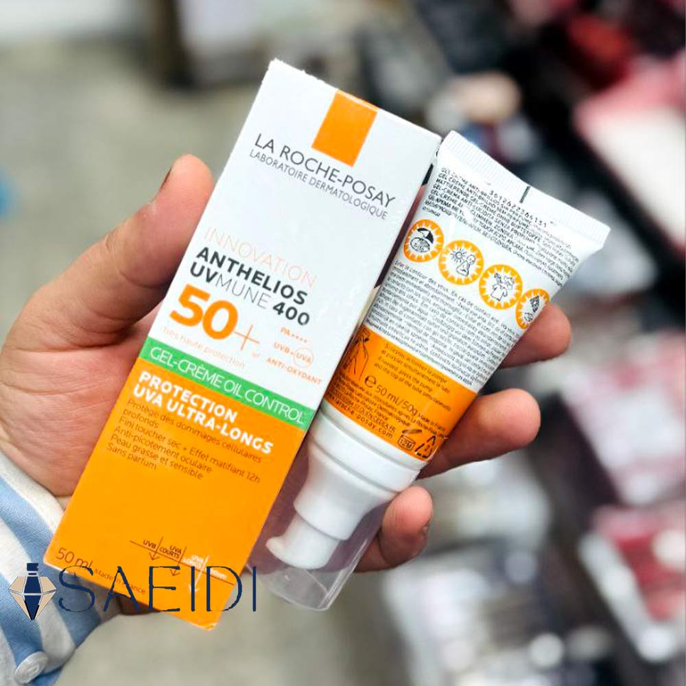 ضد آفتاب پمپی لاروش پوزای مدل +SPF50 مناسب پوست حساس حجم 50 میل