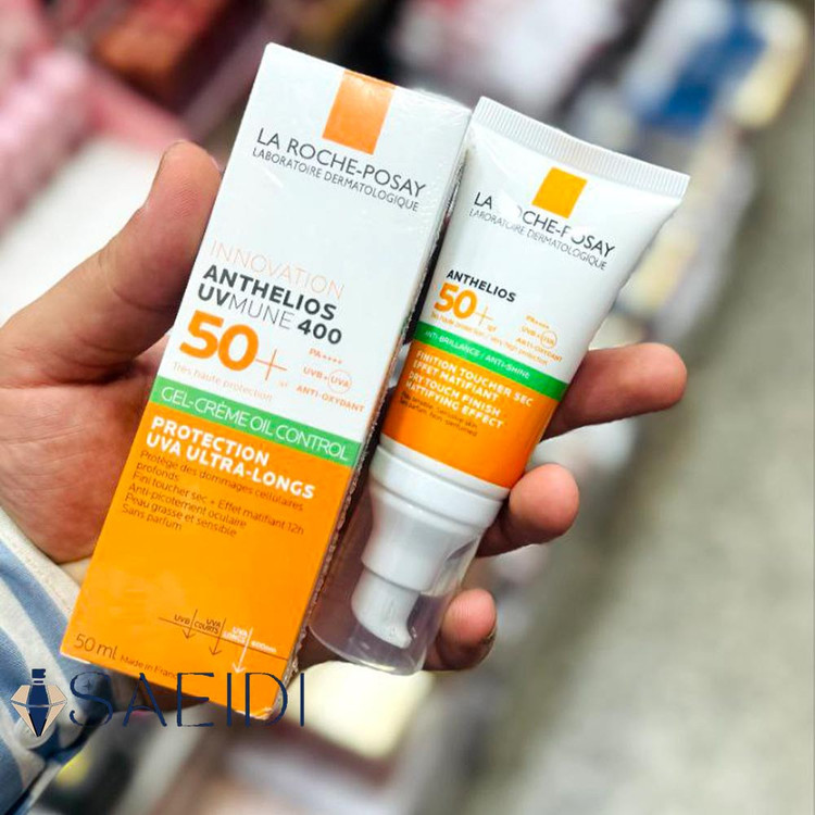 ضد آفتاب پمپی لاروش پوزای مدل +SPF50 مناسب پوست حساس حجم 50 میل