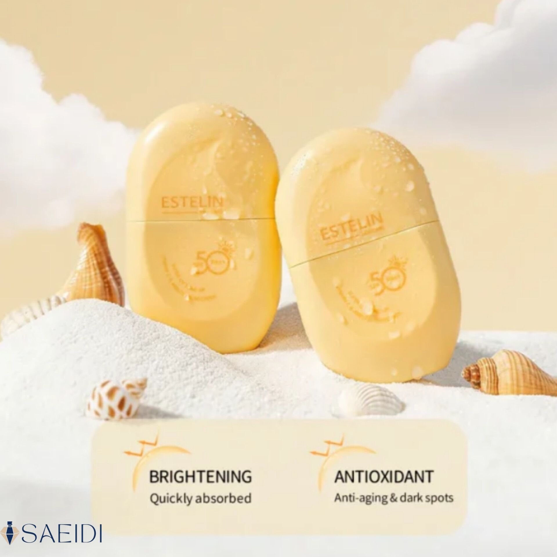 ضدآفتاب روشنکننده استلین ویتامین C و آربوتین SPF50 PA++