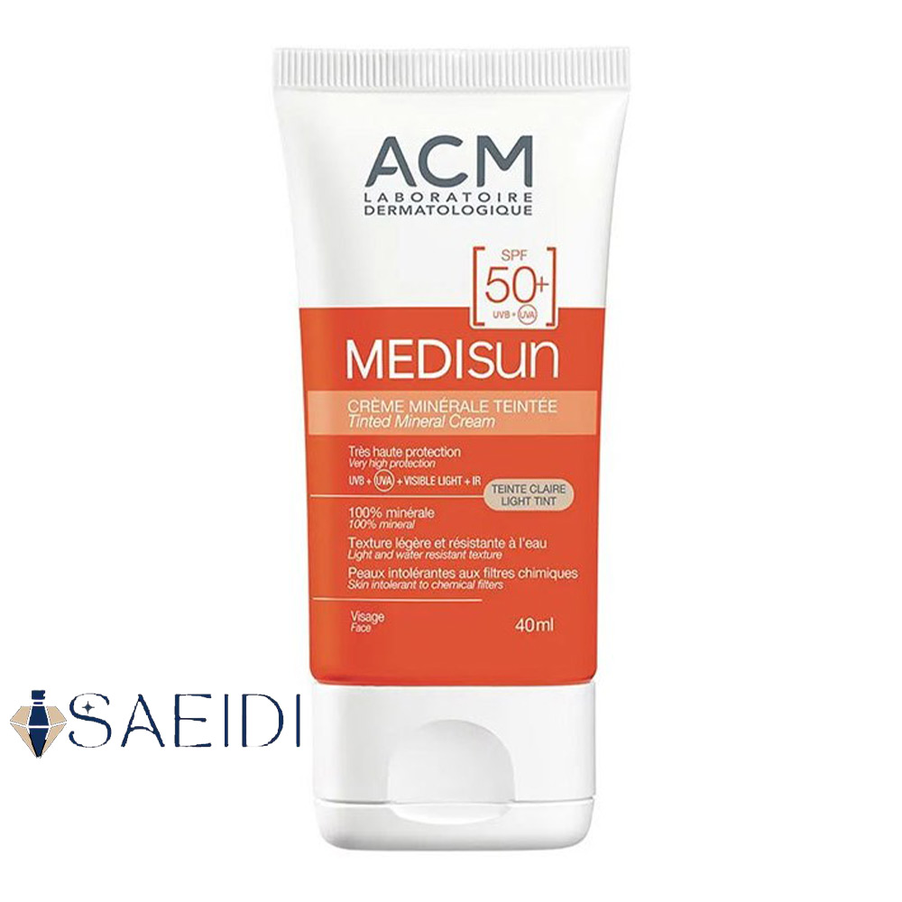 کرم ضد آفتاب مدیسان حجم 40 میل SPF 50 بی رنگ
