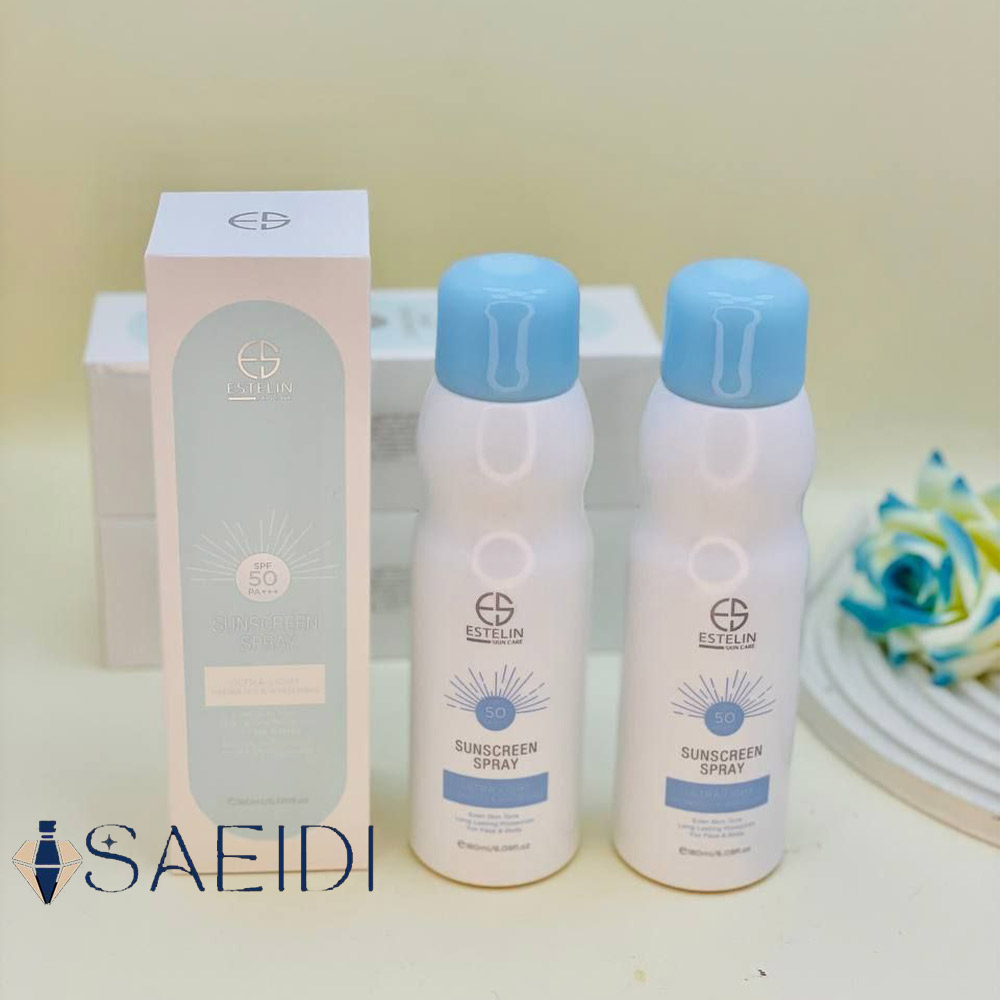 اسپری ضد آفتاب استلین SPF50 حجم 180 میل بی رنگ