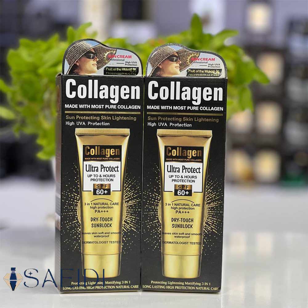کرم ضدآفتاب کلاژن SPF60 رنگی