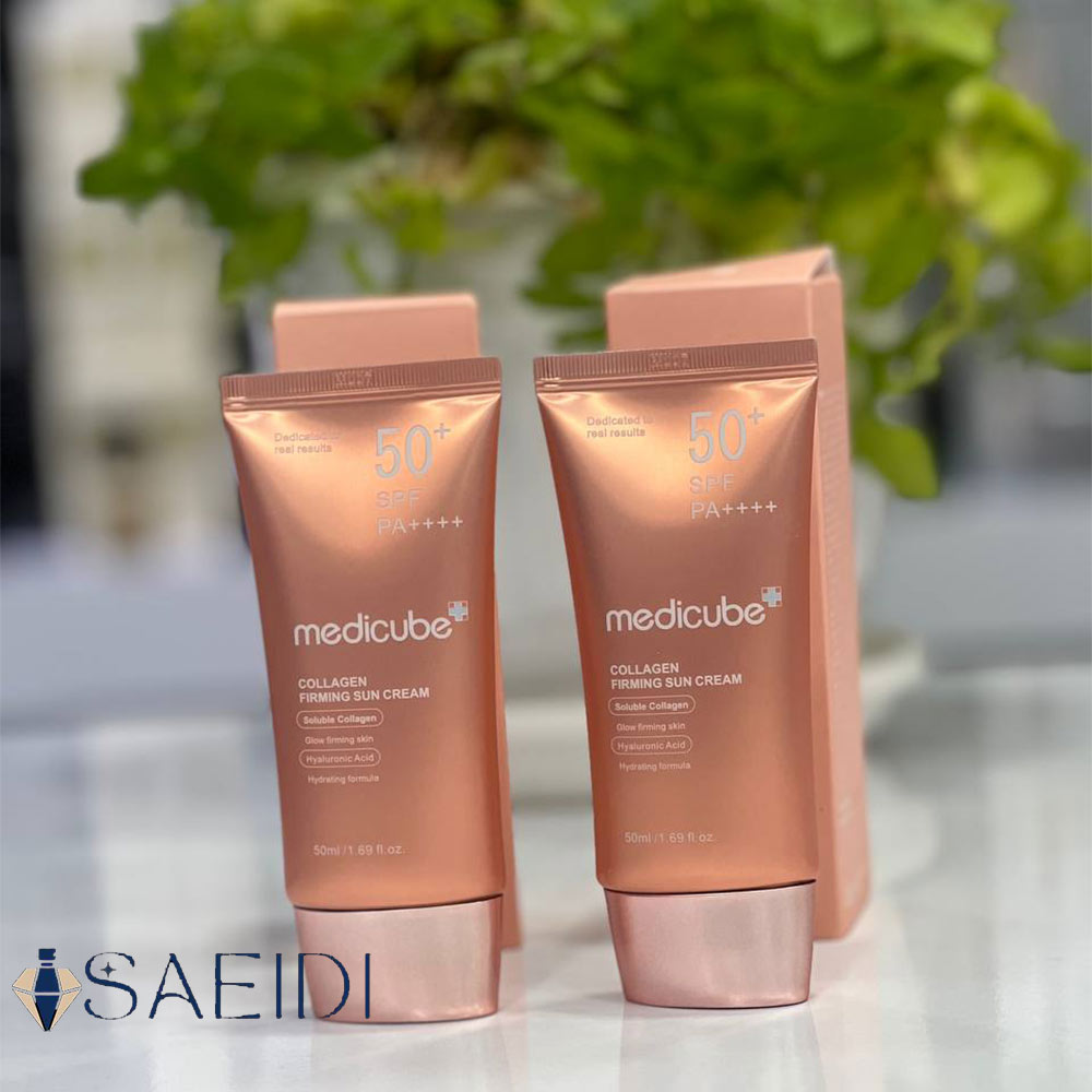 کرم ضد آفتاب کلاژن مدی کیوب SPF50 حجم 50 میل