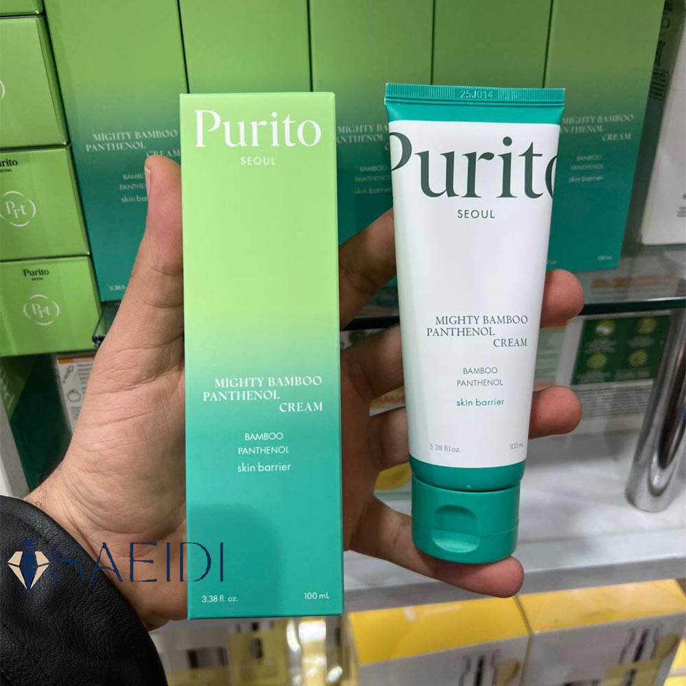 کرم مرطوب کننده و ترمیم کننده پیوریتو مدل Mighty Bamboo Panthenol