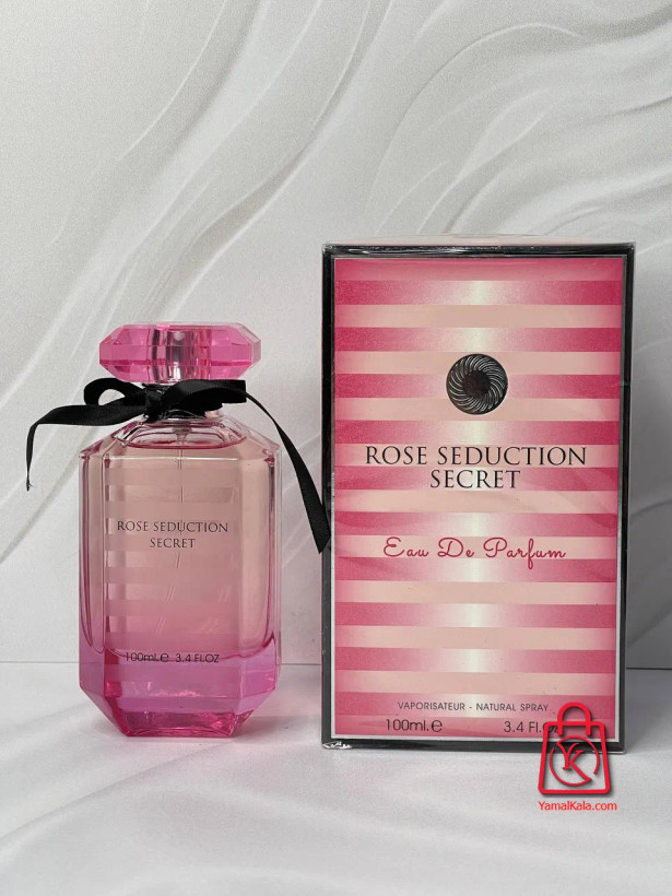 ادکلن فرگرنس ورد رز سداکشن سکرت(ویکتوریا سکرت بامب شل)Fragrance World Rose Seduction Secret