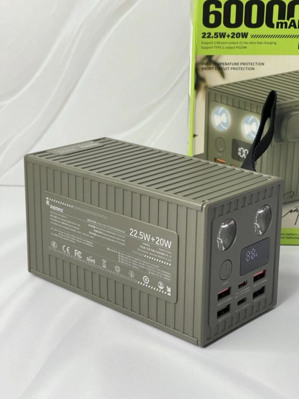 پاوربانک ریمکس مدل RPP-609 Pro ظرفیت 60000 میلی آمپر ساعت