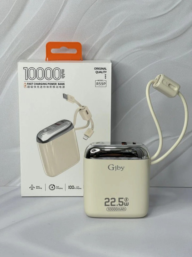 پاوربانک 22.5 وات گجبی مدل R59P ظرفیت 10000 میلیآمپرساعت