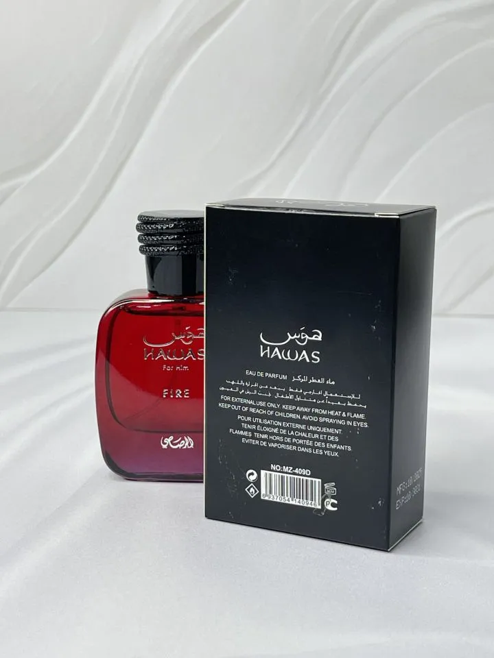 ادکلن رصاصی هوس فایر30میل Rasasi - Hawas Fire