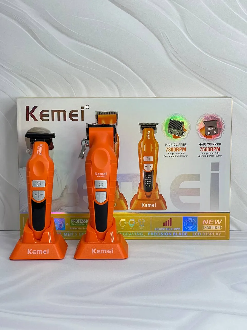 ست ماشین اصلاح موی سر و صورت کیمی مدل Kemei KM-8543