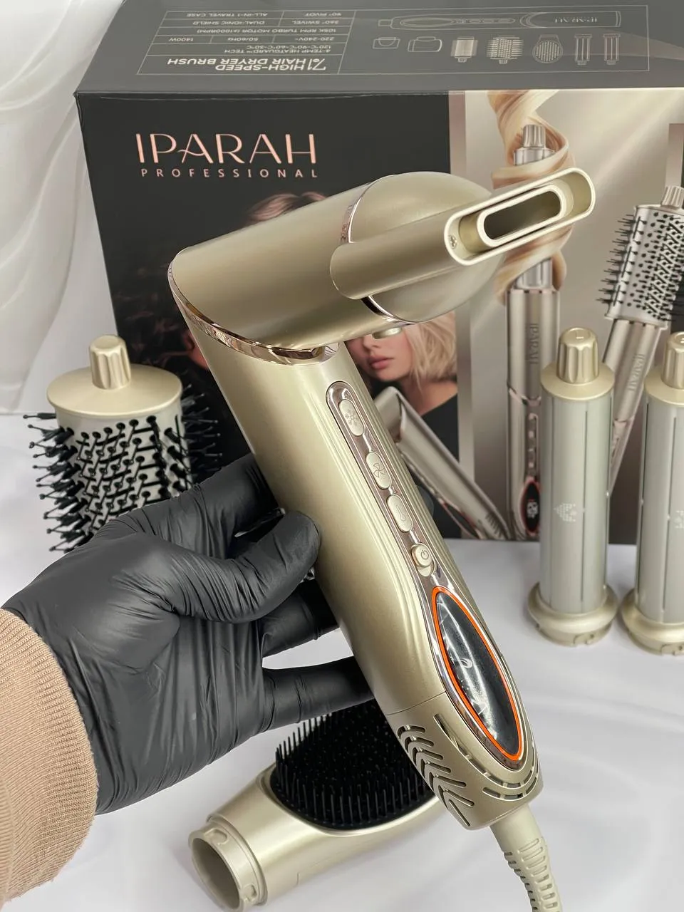 سشوار و مولتیاستایلر 7 در 1 برند ایپارا IPARAH P-510