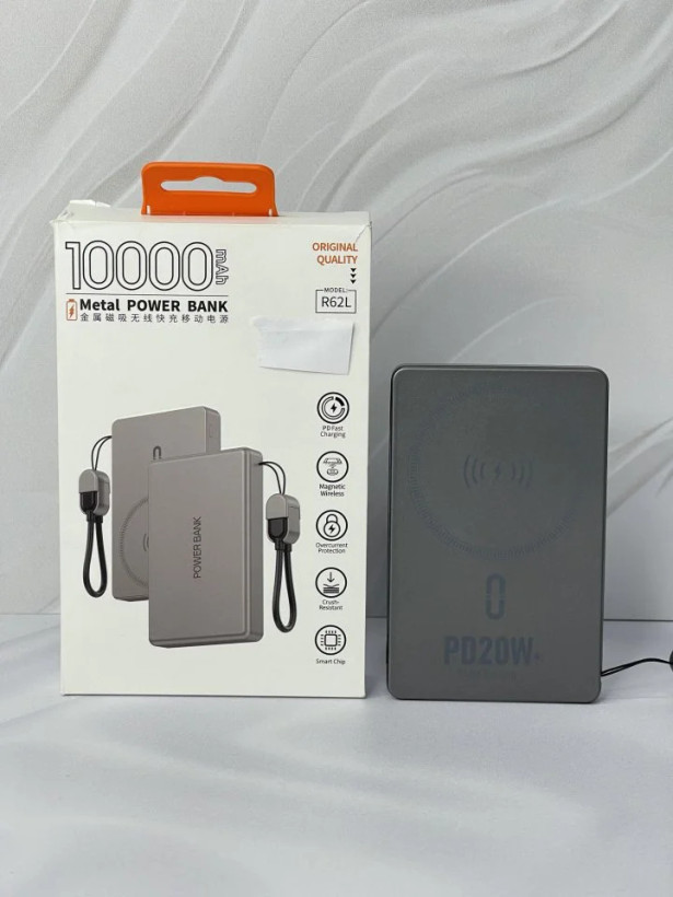پاوربانک 15 وات گجبی مدل R62L ظرفیت 10000 میلیآمپرساعت