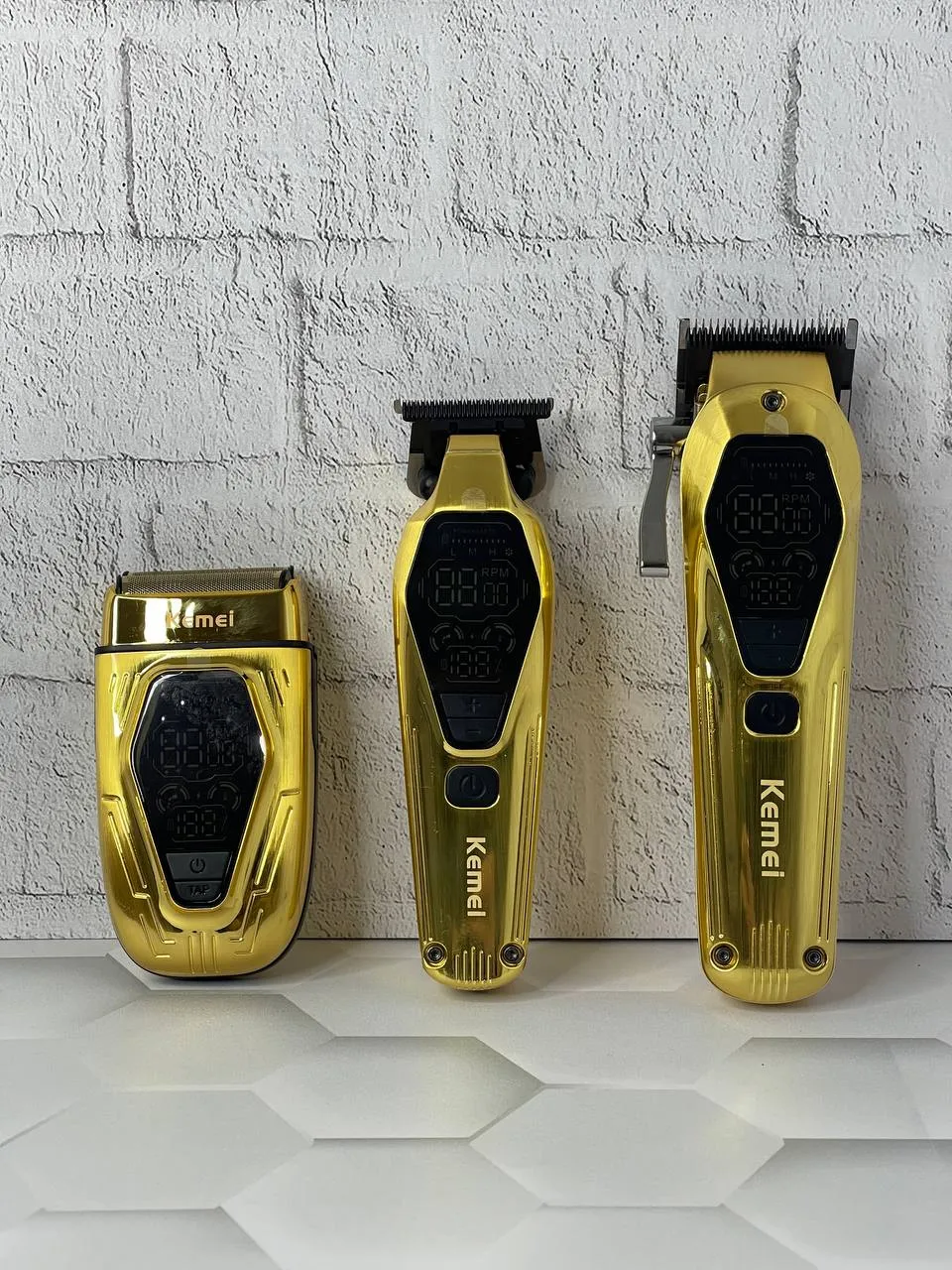 ست 3 قلو ماشین اصلاح کیمی Kemei مدل KM-8551