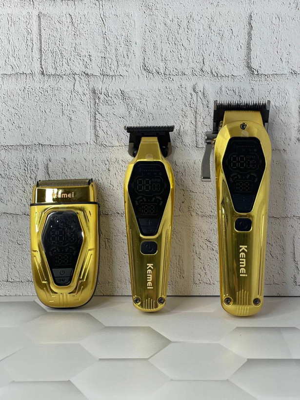 ست 3 قلو ماشین اصلاح کیمی Kemei مدل KM-8551
