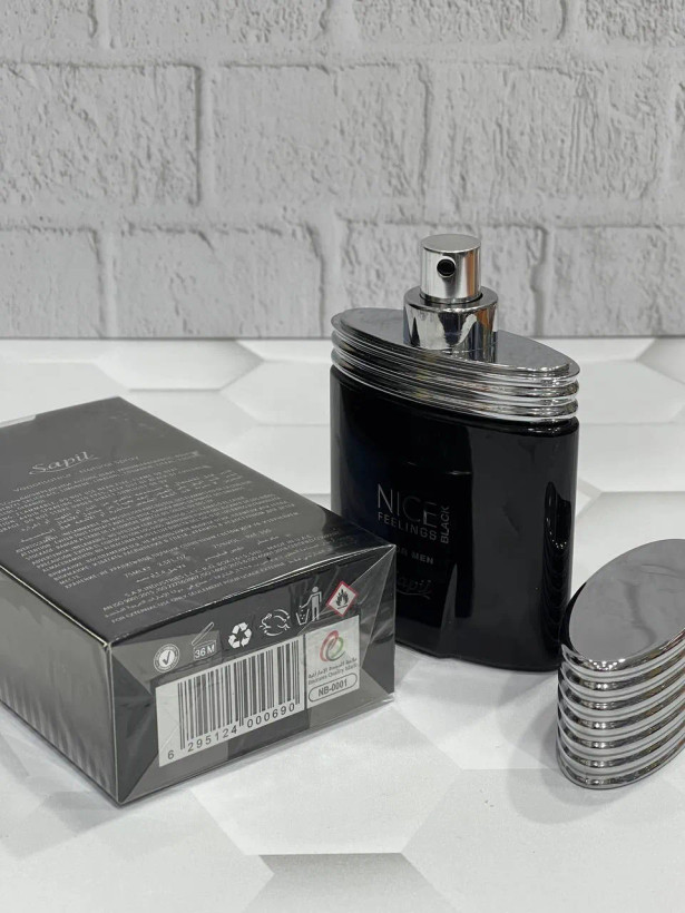 عطر نایس فیلینگز بلک مردانه ساپیل اصل Sapil Nice Feelings Black Edtاصل
