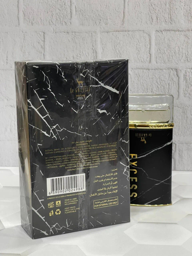 عطر مردانه لگازل Le Gazelle مدل Excess حجم 80 میلی لیتراصل