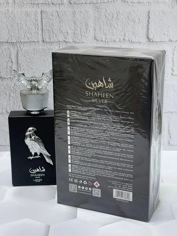 عطر ادکلن لطافه شاهین سیلور Lattafa Shaheen Silverاصل