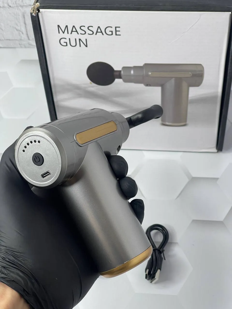 ماساژور تفنگی شارژی مدل MASSAGE GUN
