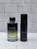 ادکلن مردانه دیور ساواج فراگرنس ورد سوآو همراه اسپریFragrance World Suave Spray - Dior Sauvage