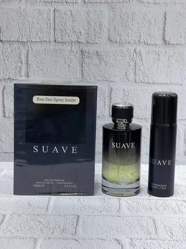 ادکلن مردانه دیور ساواج فراگرنس ورد سوآو همراه اسپریFragrance World Suave Spray - Dior Sauvage