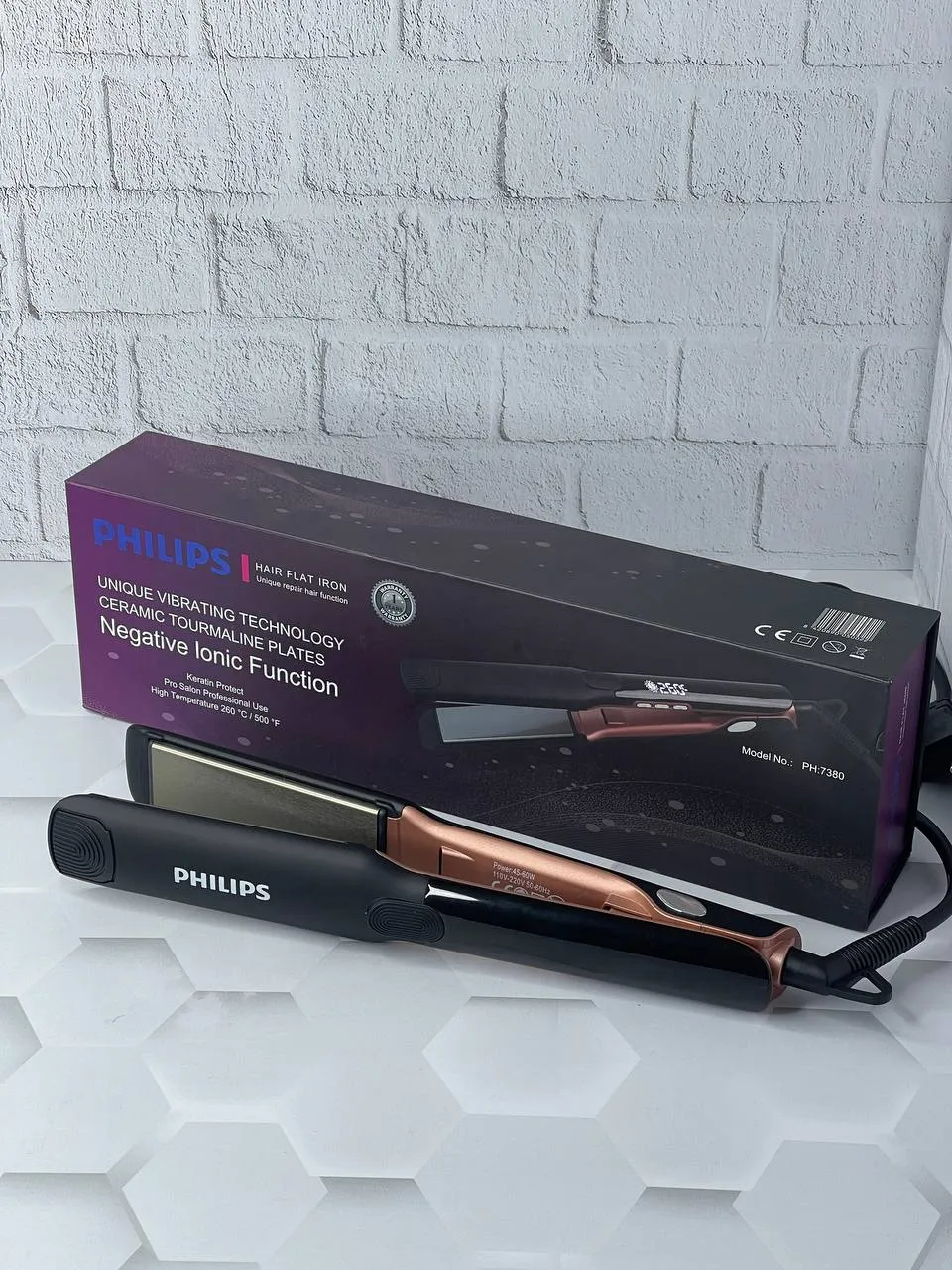 اتو مو ویبراتور دار فیلیپس مدل PHILIPS PH-7380