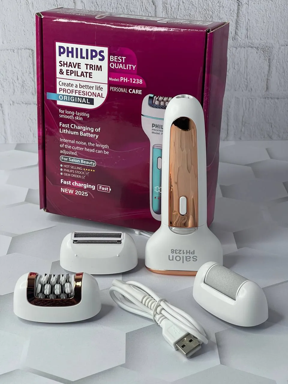 اپیلاتور سه کاره بانوان فیلیپس PHILIPS مدل PH-1238