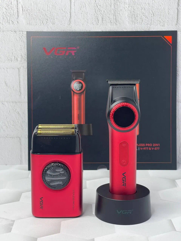 ست ماشین اصلاح وی جی آر V-977 V-377